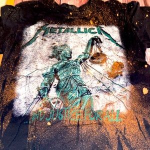 Vintage and Hand Distressed Metallica Band Shirt